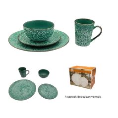 Étkészlet - Zöld - 16 db/csomag