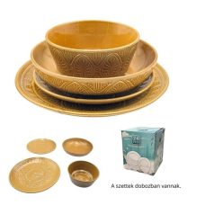 Étkészlet - Sárga - 24 db/csomag