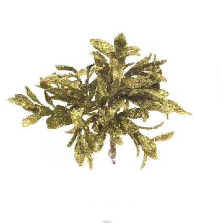 Buxus pick, glitteres, arany, 10 ágú - 20 cm 