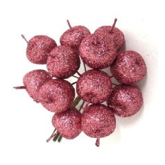 Alma pick rózsaszín glitteres - 12 db-os 