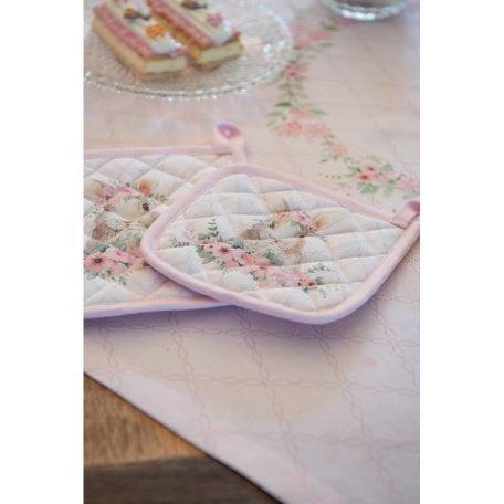 Clayre & Eef - Flower Easter Bunny kötény - 70x85 cm 