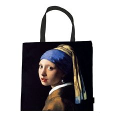   Textil bevásárlótáska - Vermeer: Lány gyöngy fülbevalóval - 38x40 cm