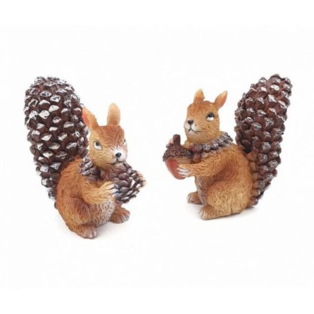 Vörös mókus figura - 7 cm magas*4 cm széles