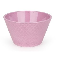 Harlekin kerámia tál - Fényes antik rózsaszín - 18 cm