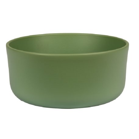 Amos kerámia tál - Matt zsályazöld - 18 cm, 21 cm