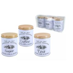 Fémdoboz Homemade Tradition Sugar-Coffee-Tea-3db-os szett 