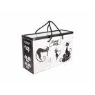 Carmani porcelán bögre+alj - Fekete macskás - 250 ml - 2 db-os szett 