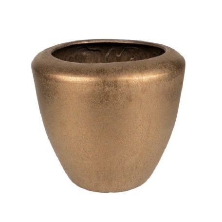 Campbell kerámia kaspó - Bronz - 29x24 cm, 39x30 cm, 44x38 cm