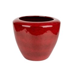   Campbell kerámia kaspó - Piros - 29x24 cm, 39x30 cm, 44x38 cm 