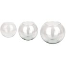 Gömb alakú üveg váza - 25 cm 