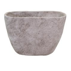 Orion ovális kőtál - Szürke - 40x16x28 cm 