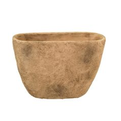 Orion ovális kőtál - Barna - 40x16x28 cm