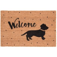   Clayre & Eef - Lábtörlő " Welcome" kutyás - 75x45 cm 
