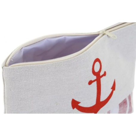 Neszeszer vászon, poliészter- 23X6,5X15 cm, horgony mintás 3 féle