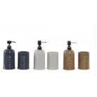 Fürdőszoba szett - 2 db-os - 3 féle - 7,5x7,5x18,5 cm