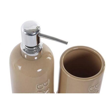 Fürdőszoba szett - 2 db-os - 3 féle - 7,5x7,5x18,5 cm