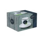 Kitchen Basics - Porcelán teáscsésze + alj, dobozban - 300 ml 