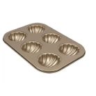 Muffin sütőforma kagyló fém - 18x26 cm 